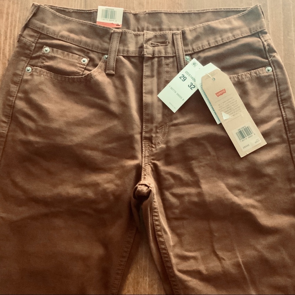 514 Straight Fit Jeans Rich Brown-Canvas 29W x 32L